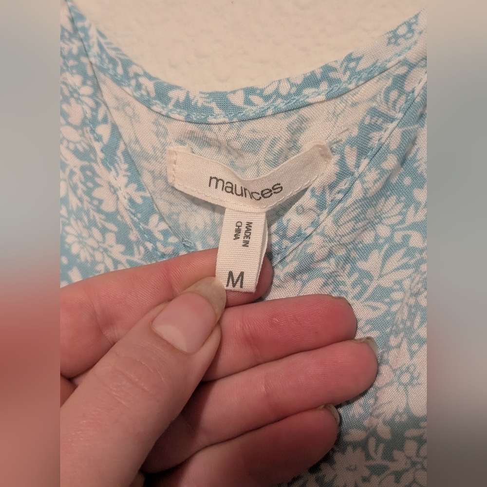 Maurices Light Blue Floral Mini Dress - Picture 3 of 4